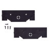 UFC-Q122 C20 BLACK SET2 Заглушка торцевая для профиля типа A20 под натяженые потолки, в составе набора из 2 штук - фото 2