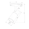 Трековый светильник Slim Magnetic R02 12W 4200K белый 85012/01 - фото 8