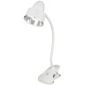 TLD-557 Beige-LED-350Lm-5500K-Dimmer Светильник настольный прищепка, 5W, Сенсорный выключатель, Белый - фото 1