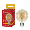 Лампа светодиодная LED-GL95-deco gold 11Вт 230В E27 3000K 1040Лм 95мм золотистая IN HOME - Фото