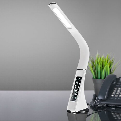 Настольный светодиодный светильник Elara белый - фото 1