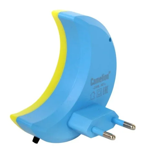 Светильник светодиодный NL-244 'Месяц' 220В ночник с выкл. желт. Camelion 14264 - фото 8