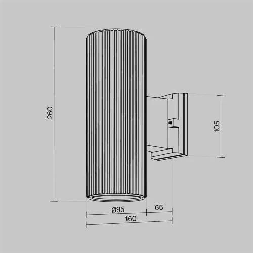 Настенный светильник (бра) Rando E27х2 60Вт IP 54 (Белый) - фото 15