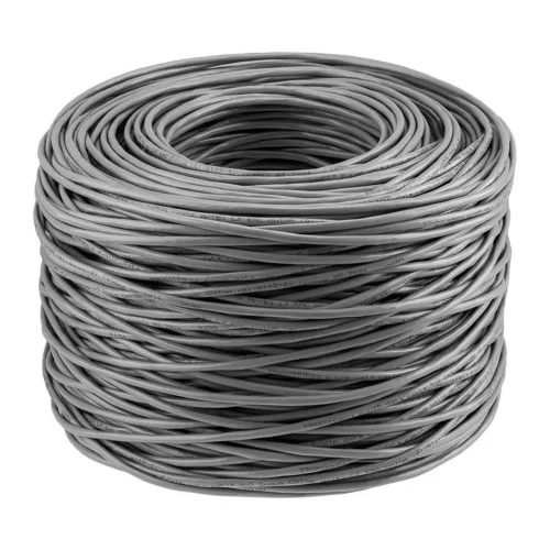 Кабель витая пара F/UTP кат.5e 4х2х24AWG solid CCA PVC INDOOR омедненный сер. (м) PROCONNECT 01-0142-3 - фото 2