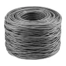 Кабель витая пара F/UTP кат.5e 4х2х24AWG solid CCA PVC INDOOR омедненный сер. (м) PROCONNECT 01-0142-3 - фото 2