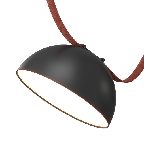 DK5660-BK Cветильник для трека-ремня Belty Smart, серия Flow со светодиодом, D220*H117мм, 48V DC, 24W, RA90, 120°, 3000-5700K, IP20, черный, алюминий. Фото 4