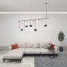 DK5660-BK Cветильник для трека-ремня Belty Smart, серия Flow со светодиодом, D220*H117мм, 48V DC, 24W, RA90, 120°, 3000-5700K, IP20, черный, алюминий. Фото 5