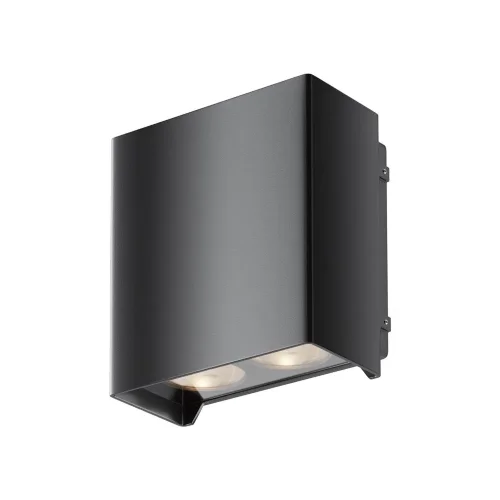 Настенный светильник (бра) Shell 3000K 15Вт IP 54 (Черный) - фото