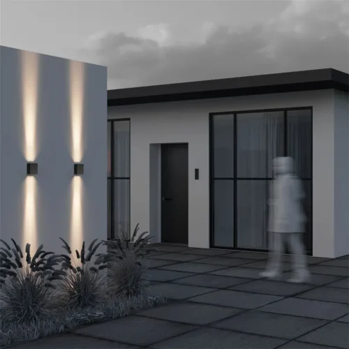 Настенный светильник (бра) Shell 3000K 15Вт IP 54 (Черный) - фото 5