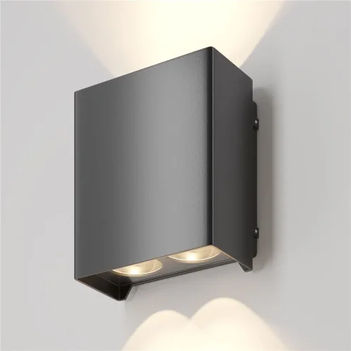 Настенный светильник (бра) Shell 3000K 15Вт IP 54 (Черный) - фото 8