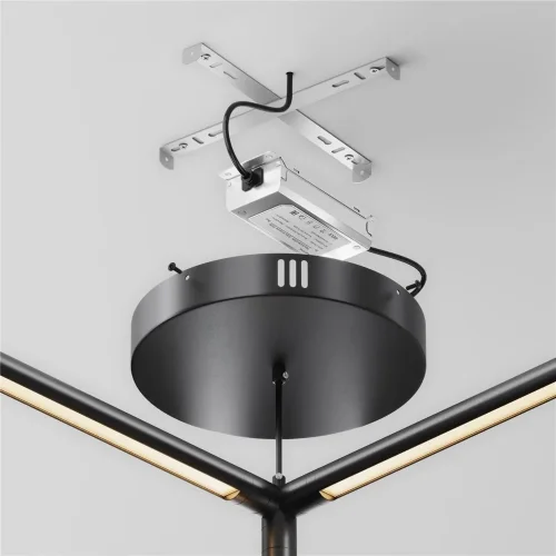 Потолочная чаша для ввода питания с блоком питания системы Shelf (Черный) - фото 5