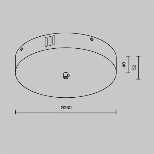 Потолочная чаша для ввода питания с блоком питания системы Shelf (Черный) - фото 6