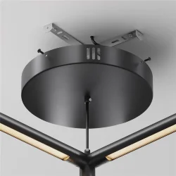 Потолочная чаша для ввода питания с блоком питания системы Shelf (Черный) CA031B-B