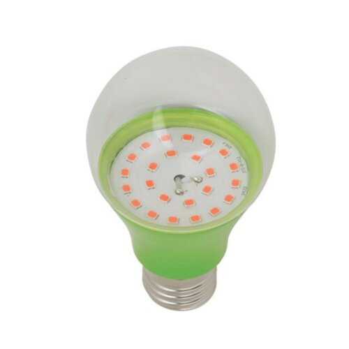 LED-A60-8W-SPSB-E27-CL PLP30GR Лампа светодиодная для растений, Форма A, прозрачная, Спектр для рассады и цветения, Картон, ТМ ФитоЛето - фото 2