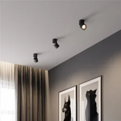 Светильник потолочный поворотный светодиодный Rolly 9W 3000K черный 25112/LED (067488)