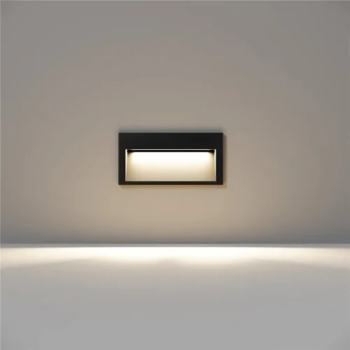 Подсветка для лестниц Футо / Futo 3000K 3Вт IP 65 (Черный) O512SL-L3B3K - фото 9