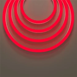 Гибкий неон 25x13 220В 8Вт/м Red IP65 50м (Белый)