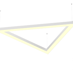 Светильник Треугольник S50 (RAL9003/3x811/LT70 — 3K/52W)