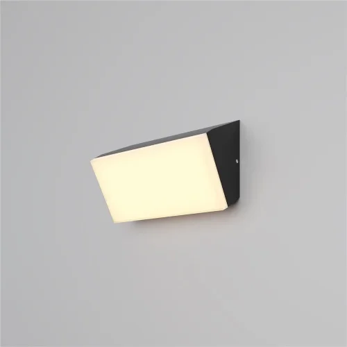 Настенный светильник (бра) Блок / Brick 3000K 10Вт IP 54 (Графит) O436WL-L10GF3K - фото 3