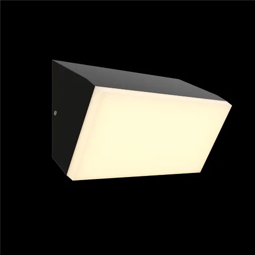 Настенный светильник (бра) Блок / Brick 3000K 10Вт IP 54 (Графит) O436WL-L10GF3K - фото 5