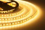Лента светодиодная 600SMD диодов (2835) тип В, 12В, 5м, белый теплый - фото