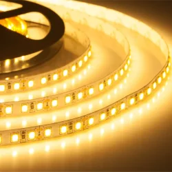 Лента светодиодная 600SMD диодов (2835) тип В, 12В, 5м, белый теплый