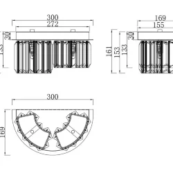 Настенный светильник (бра) Colline G9x2 (Хром)
