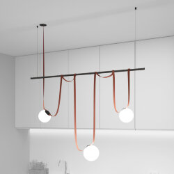 Комплект ременной трековой системы Belty на штанге Rod, Denkirs DK55SET07-01-BR