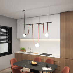 Комплект ременной трековой системы Belty на штанге Rod, Denkirs DK55SET07-01-BR