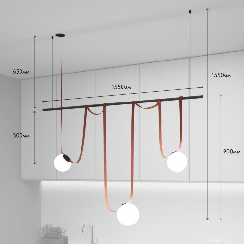 Комплект ременной трековой системы Belty на штанге Rod. Фото 4