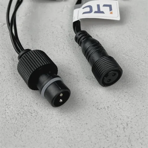 Гирлянда Бахрома 3,1 x 0,5 м Белая 220В, 150 LED, Провод Черный ПВХ, IP54. Фото 4.