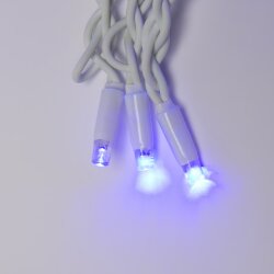 ULD-B3010-200-TWK BLUE IP67 Бахрома светодиодная с эффектом мерцания, 3м, Соединяемая, 200 светодиодов, Синий свет, Провод белый.