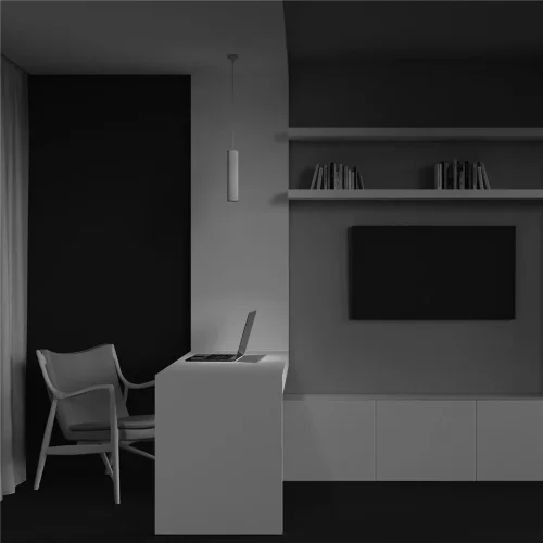 Подвесной светильник Focus Design GU10 1x10Вт (Белый) - фото 4