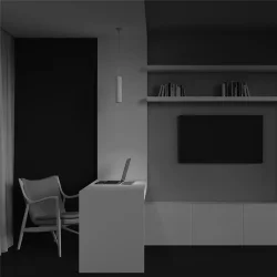 Подвесной светильник Focus Design GU10 1x10Вт (Белый)