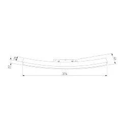 Slim Magnetic Трековый светильник для радиусного шинопровода 16W 4200K Planar чёрный Ø 1200мм 85182/01 (066510)