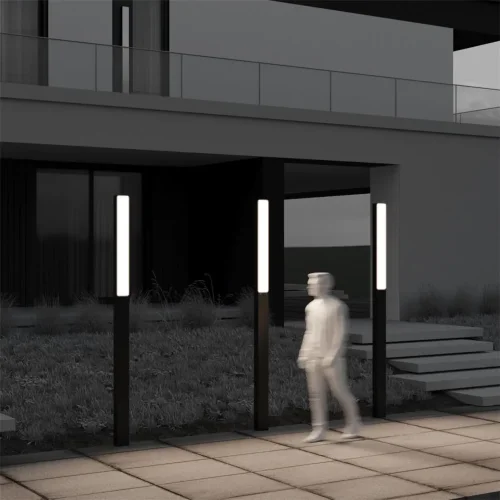 Садово-парковый светильник Blitz 3000К 40Вт IP 65 (Графит) - фото 7