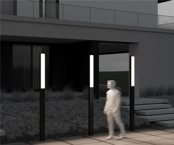 Садово-парковый светильник Blitz 3000К 40Вт IP 65 (Графит) - фото 4