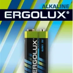 Элемент питания алкалиновый 'крона' 6LR61 9В Alkaline BL-1 (блист.1шт) Ergolux 11753