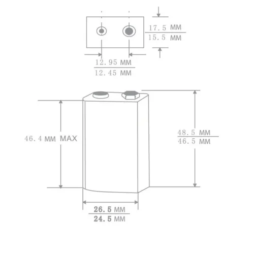 Элемент питания алкалиновый 'крона' 6LR61 9В Alkaline BL-1 (блист.1шт) Ergolux 11753 - фото 2