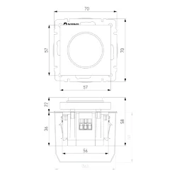 Диммер (черный акрил) W1142048