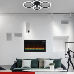 Светильник светодиодный ELEGANT BLISS-B 90Вт 230В 3000-6500K 610х400х130мм c пультом ДУ черный IN HOME