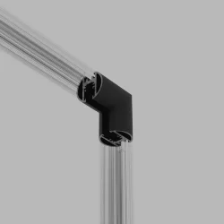 Mini Magnetic Коннектор угловой внутренний для накладного шинопровода Round черный 85216/00 (067579)