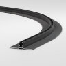 Mini Magnetic Шинопровод под ГКЛ 12,5 мм черный O600 - Фото 2
