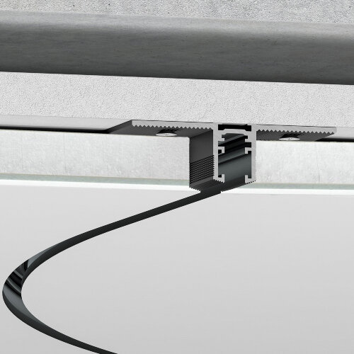 Mini Magnetic Шинопровод под ГКЛ 12,5 мм черный O600 - фото 1