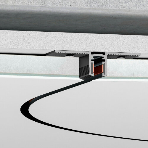 Mini Magnetic Шинопровод под ГКЛ 12,5 мм черный O600 - фото 1