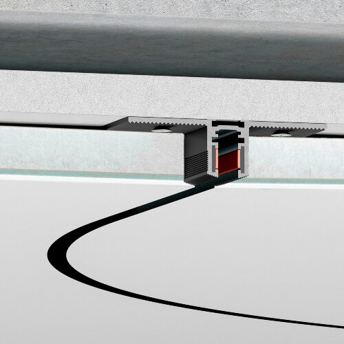 Mini Magnetic Шинопровод под ГКЛ 12,5 мм черный O600 - фото 1