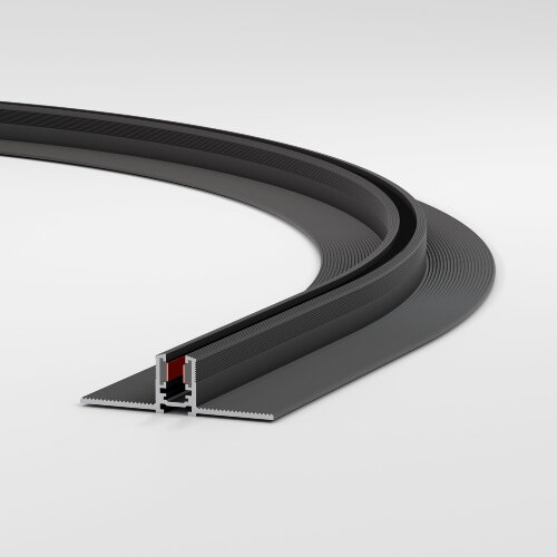 Mini Magnetic Шинопровод под ГКЛ 12,5 мм черный O600 - Фото 2