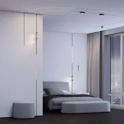 Mini Magnetic Шинопровод под ГКЛ 12,5 мм черный Ø600 85219/00 (067998)