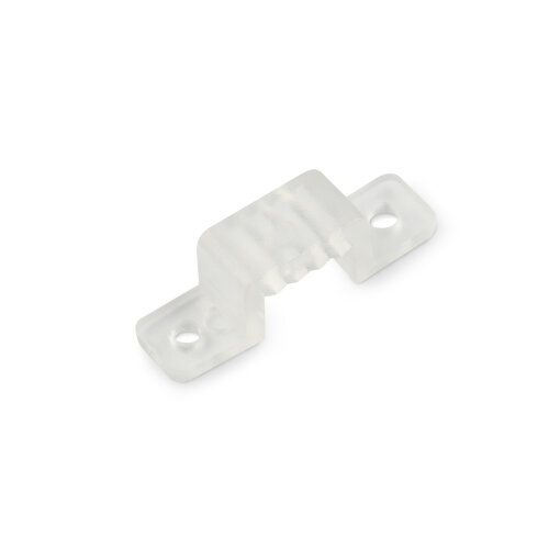 UCC-K10 CLEAR 100 POLYBAG Крепление для светодиодной ленты 220В 10x7мм, Цвет прозрачный, 100 штук в пакете, TM Uniel - фото 1