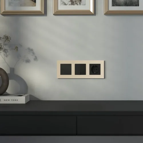 Розетка с заземлением (черный матовый) W1171008 - фото 4